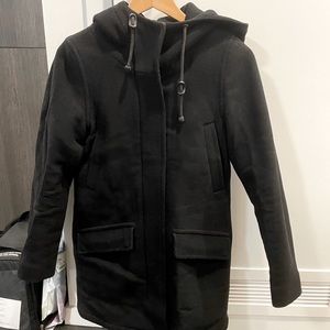 Aritzia Wilfred Free navy wool jacket